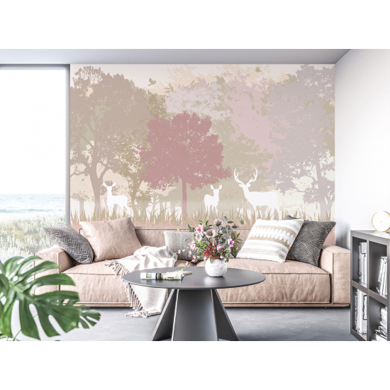 Panoramic Wallpaper - Kid Wall Mural - Deer