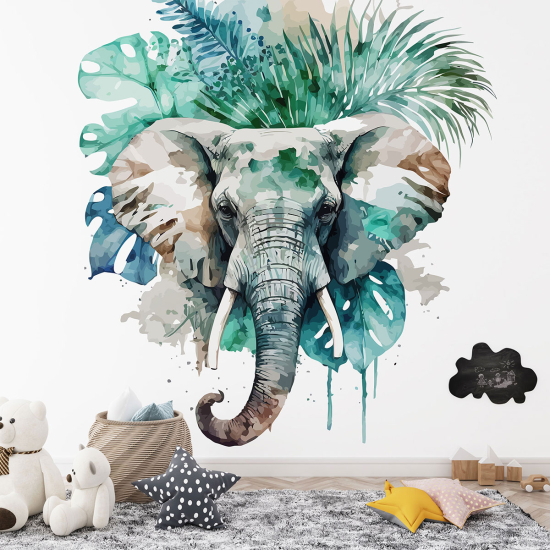 Panoramic Wallpaper - Kid Wall Mural - Elephant