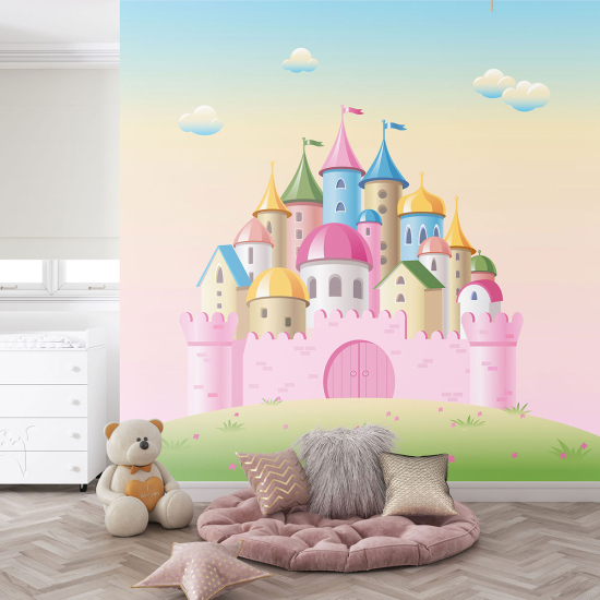 Panoramic Wallpaper - Kid Wall Mural - Enchanted Castle