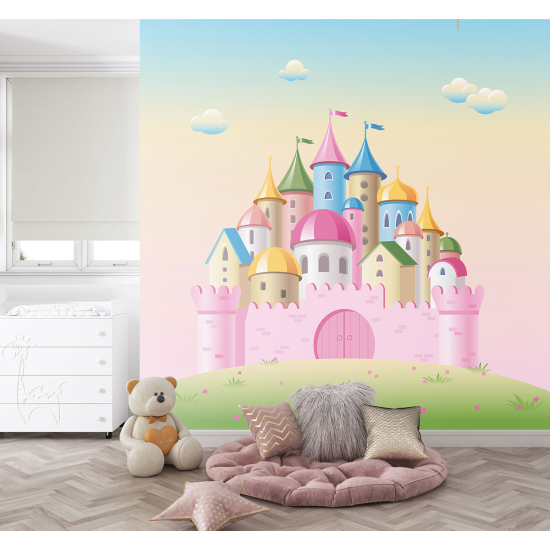 Panoramic Wallpaper - Kid Wall Mural - Enchanted Castle