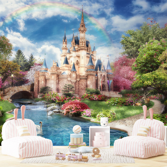 Panoramic Wallpaper - Kid Wall Mural - Enchanted Castle