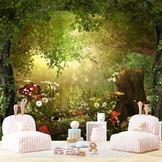 Panoramic Wallpaper - Kid Wall Mural - Enchanted Forest