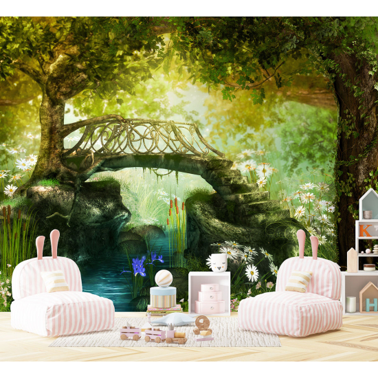 Panoramic Wallpaper - Kid Wall Mural - Enchanted Forest