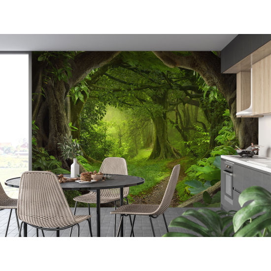 Panoramic Wallpaper - Kid Wall Mural - Forest Path