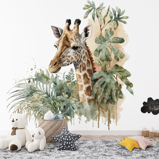 Panoramic Wallpaper - Kid Wall Mural - Giraffe