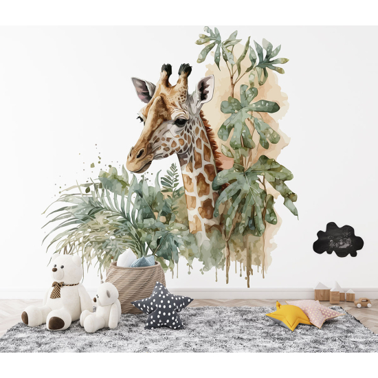 Panoramic Wallpaper - Kid Wall Mural - Giraffe