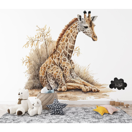 Panoramic Wallpaper - Kid Wall Mural - Giraffe