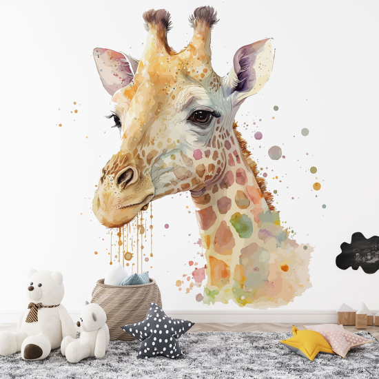 Panoramic Wallpaper - Kid Wall Mural - Giraffe