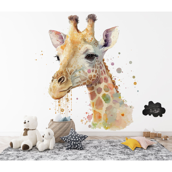 Panoramic Wallpaper - Kid Wall Mural - Giraffe