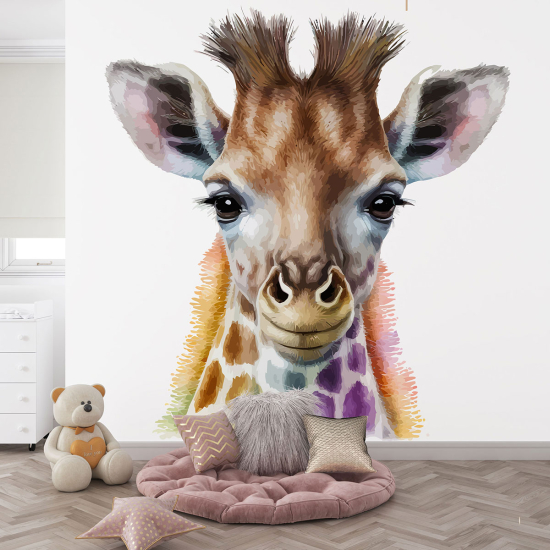 Panoramic Wallpaper - Kid Wall Mural - Giraffe