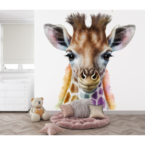 Panoramic Wallpaper - Kid Wall Mural - Giraffe