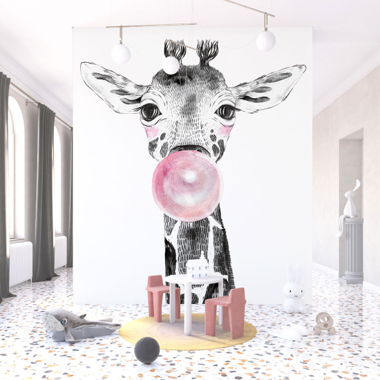 Panoramic Wallpaper - Kid Wall Mural - Giraffe