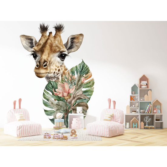 Panoramic Wallpaper - Kid Wall Mural - Giraffe