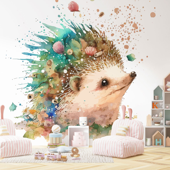 Panoramic Wallpaper - Kid Wall Mural - Hedgehog