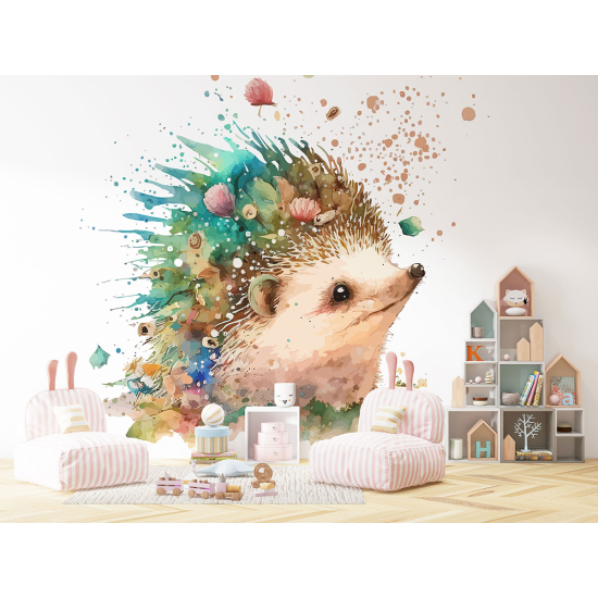 Panoramic Wallpaper - Kid Wall Mural - Hedgehog