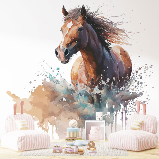 Panoramic Wallpaper - Kid Wall Mural - Horse