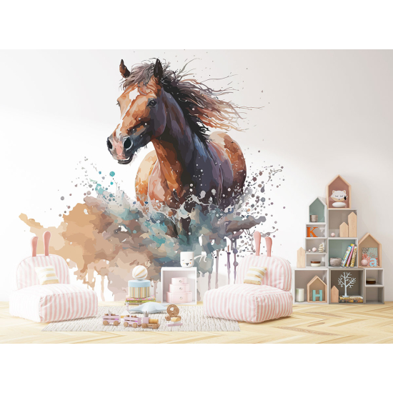 Panoramic Wallpaper - Kid Wall Mural - Horse