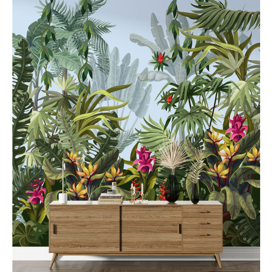 Panoramic Wallpaper - Kid Wall Mural - Jungle