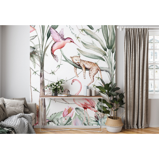 Panoramic Wallpaper - Kid Wall Mural - Jungle Animals