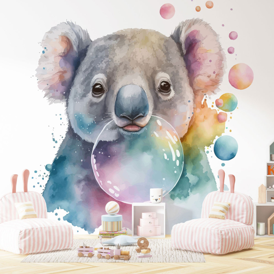 Panoramic Wallpaper - Kid Wall Mural - Koala