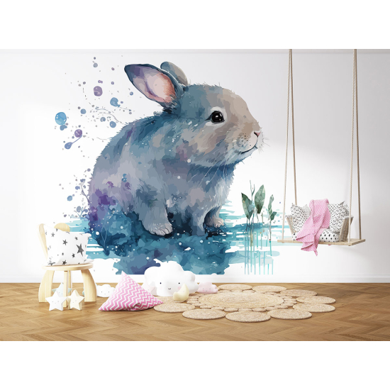 Panoramic Wallpaper - Kid Wall Mural - Rabbit