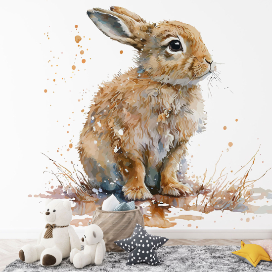 Panoramic Wallpaper - Kid Wall Mural - Rabbit