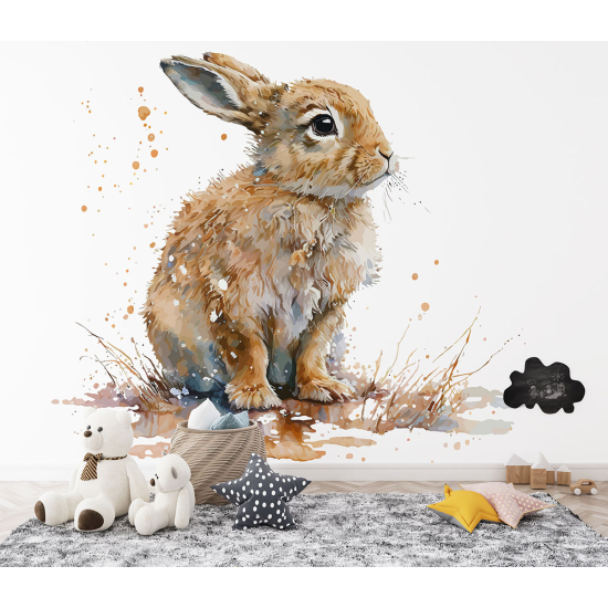 Panoramic Wallpaper - Kid Wall Mural - Rabbit