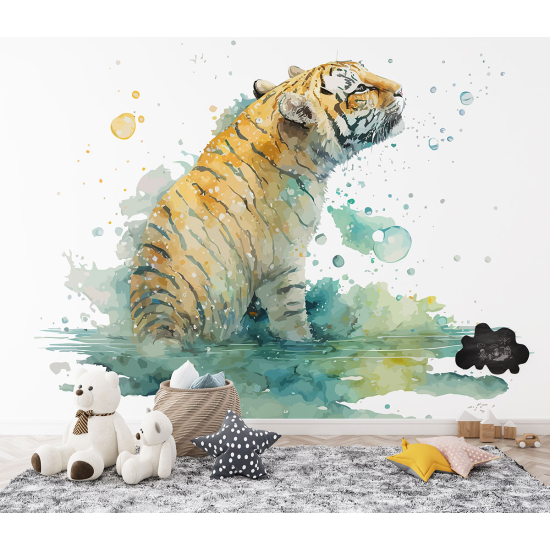 Panoramic Wallpaper - Kid Wall Mural - Tiger