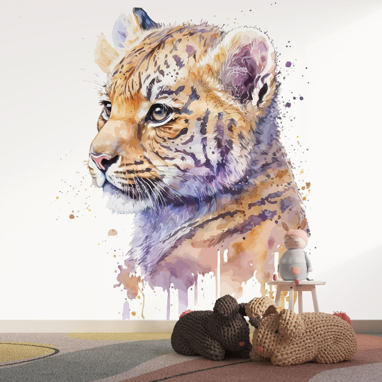 Panoramic Wallpaper - Kid Wall Mural - Tiger