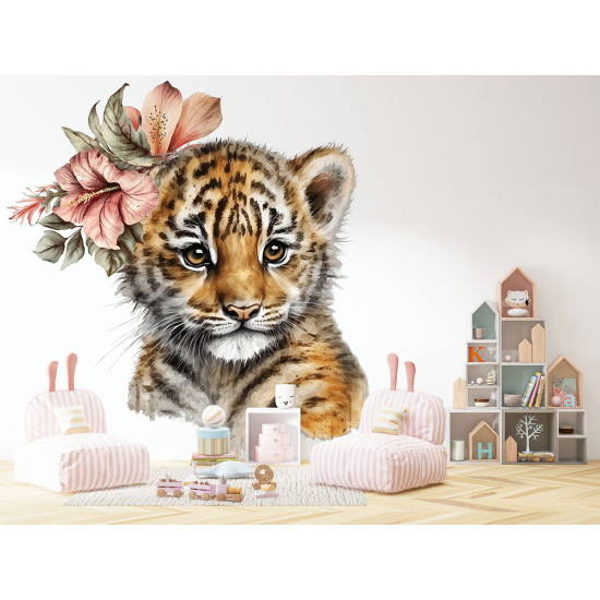 Panoramic Wallpaper - Kid Wall Mural - Tiger