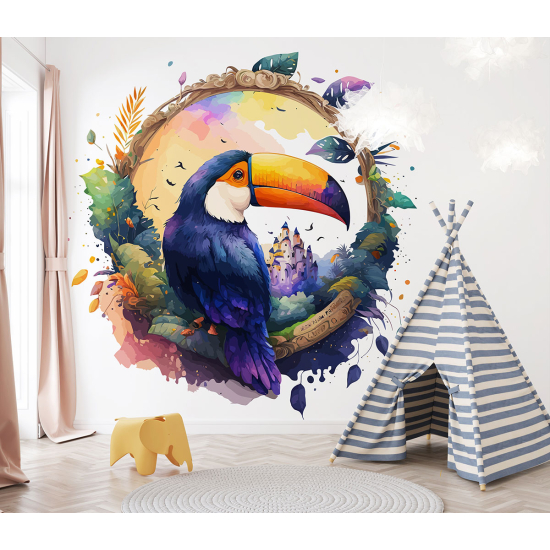 Panoramic Wallpaper - Kid Wall Mural - Toucan