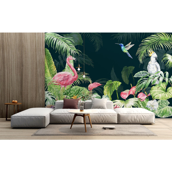 Panoramic Wallpaper - Kid Wall Mural - Tropical forest