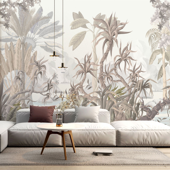 Panoramic Wallpaper - Kid Wall Mural - Tropical forest