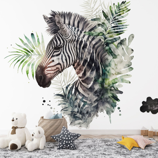 Panoramic Wallpaper - Kid Wall Mural - Zebra