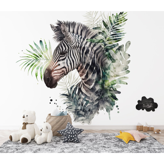 Panoramic Wallpaper - Kid Wall Mural - Zebra