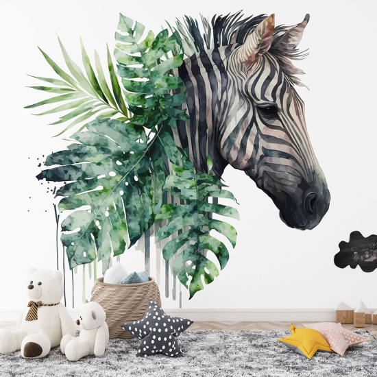 Panoramic Wallpaper - Kid Wall Mural - Zebra