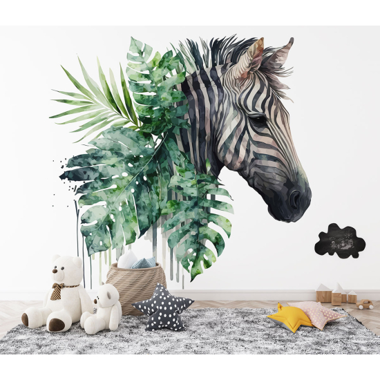 Panoramic Wallpaper - Kid Wall Mural - Zebra