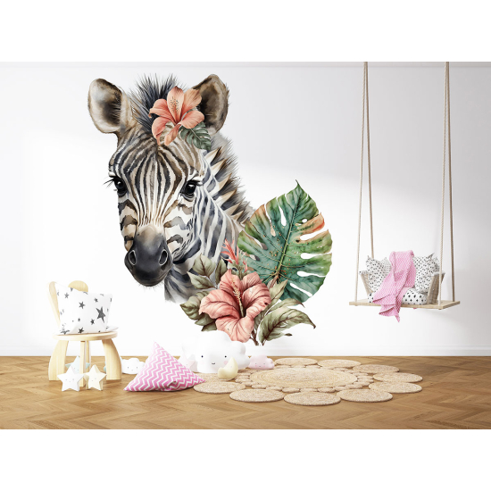 Panoramic Wallpaper - Kid Wall Mural - Zebra