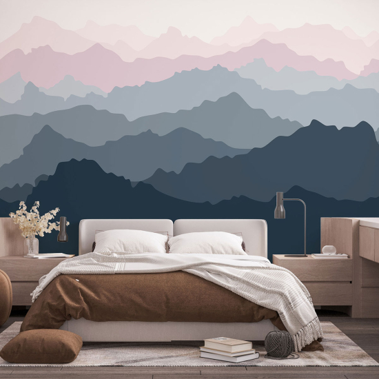 Panoramic Wallpaper - Wall Mural - Abstract Landscape