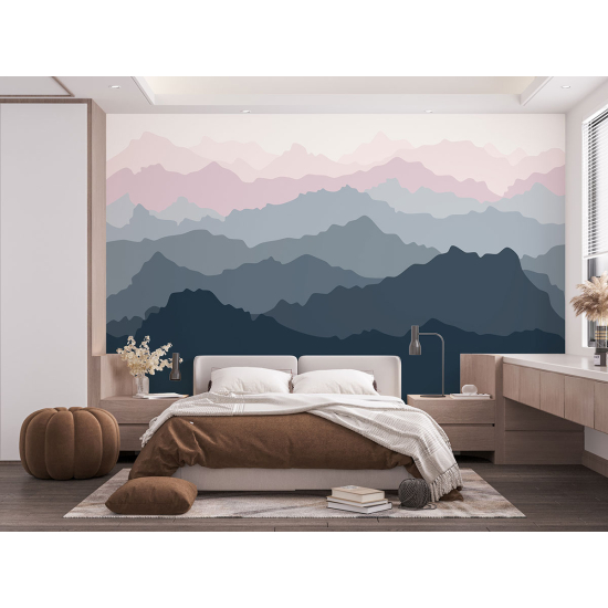 Panoramic Wallpaper - Wall Mural - Abstract Landscape