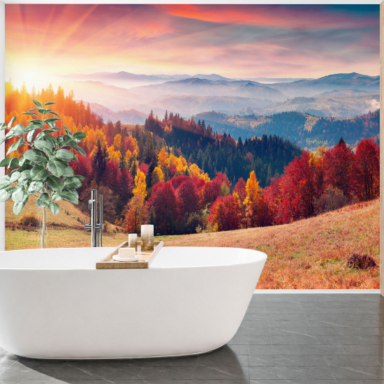 Panoramic Wallpaper - Wall Mural - Autumn Landscape