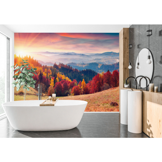 Panoramic Wallpaper - Wall Mural - Autumn Landscape