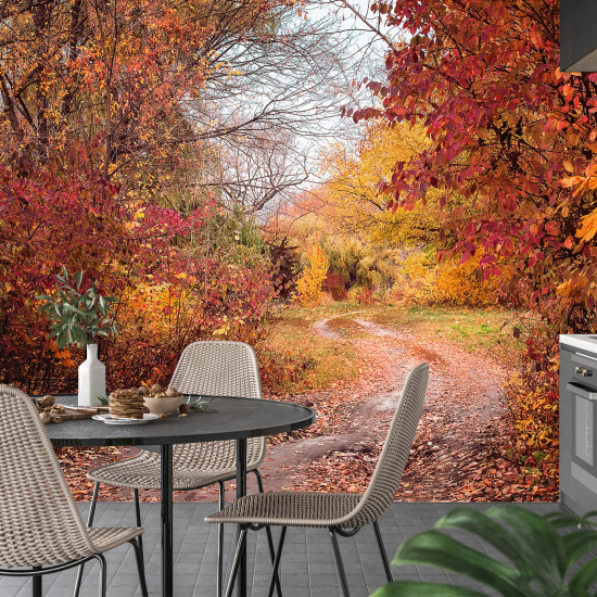 Panoramic Wallpaper - Wall Mural - Autumn Landscape