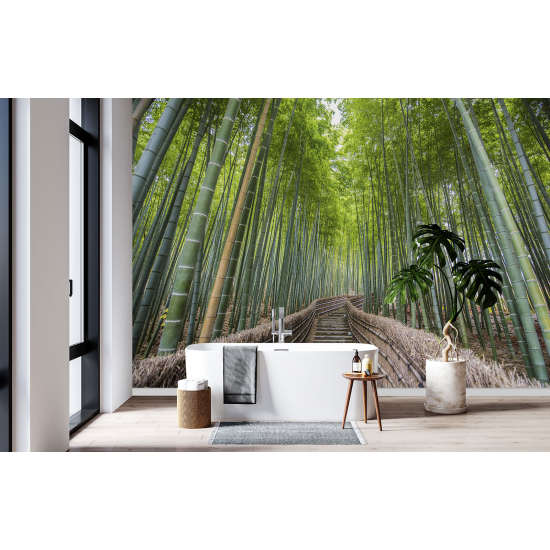 Panoramic Wallpaper - Wall Mural - Bambous Road