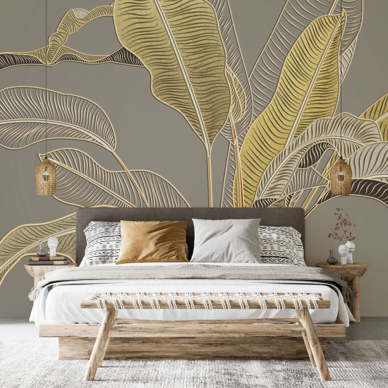 Panoramic Wallpaper - Wall Mural - Banana Stems