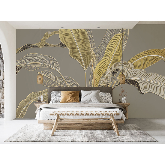 Panoramic Wallpaper - Wall Mural - Banana Stems