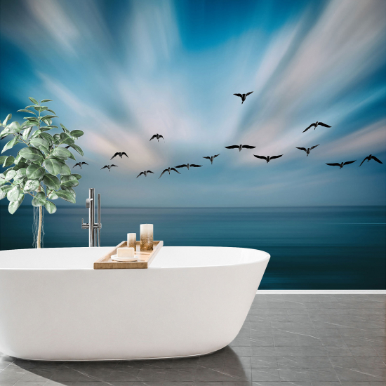 Panoramic Wallpaper - Wall Mural - Birds