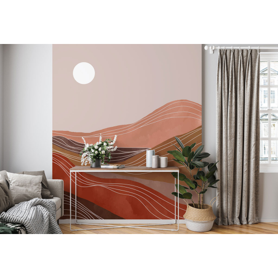 Panoramic Wallpaper - Wall Mural - Boho Landscape