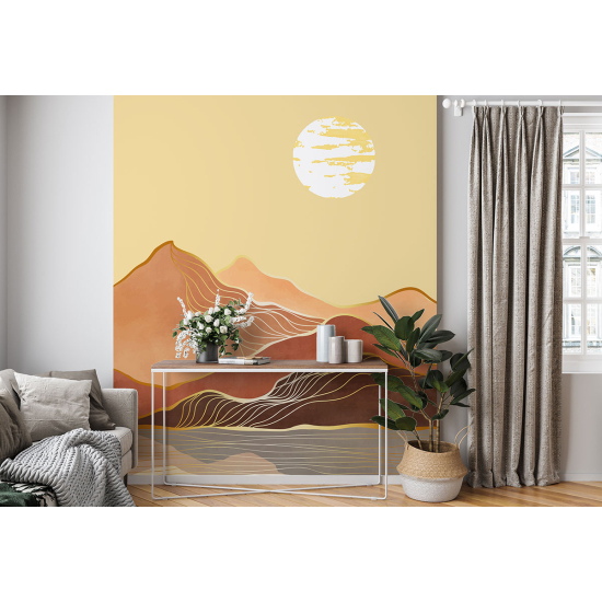 Panoramic Wallpaper - Wall Mural - Boho Landscape