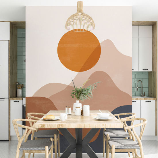 Panoramic Wallpaper - Wall Mural - Boho Landscape